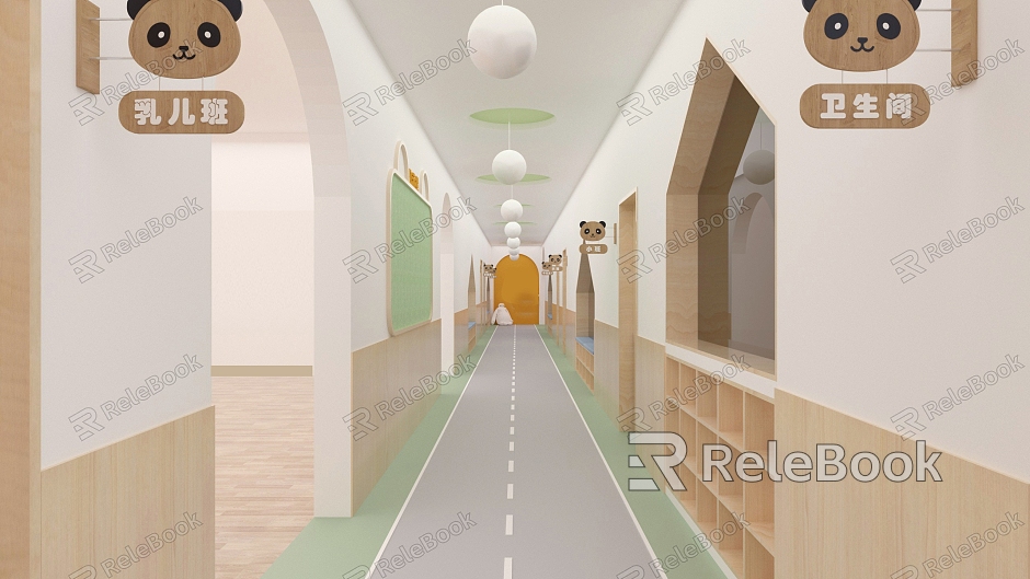 Kindergarten corridor model