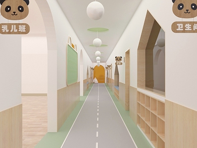 Kindergarten corridor model