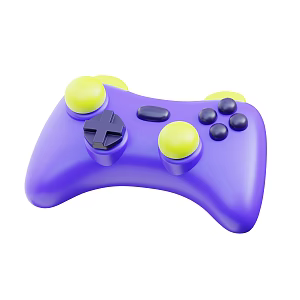 Modern Game Handle Game Device Cartoon Game Handle 3d model