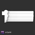 White Architectural Decorative Component With Detailed Layered Design For Interior Decoration
