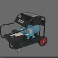 Mobile Industrial High Pressure Washer with Control Panel and Electric Motor for Industrial Cleaning