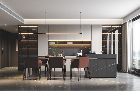 Modern Restaurant 3d model