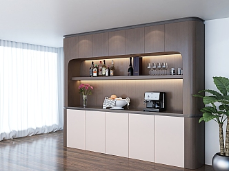 Modern Wine Cabinet Modern Sideboard 3d model