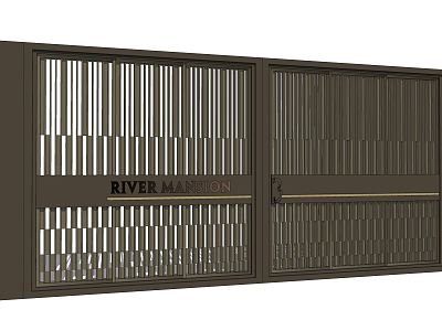 Modern Gate Entrance Gate Iron Door model