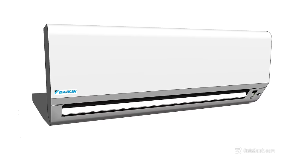 Modern White TAILIN Wall Mounted Air Conditioner Fan With Sleek Design And Air Outlet 3d model 