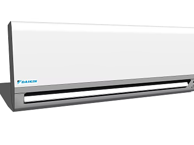 Modern White TAILIN Wall Mounted Air Conditioner Fan With Sleek Design And Air Outlet 3d model