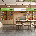 Modern Tobacco And Alcohol Store Interior With Shelves Various Products And Display Counters