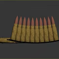 Bullets Pistol Bullets Rifle Bullets Machine Gun Bullets Ammunition Bullet Box Bullets Shooting Bullets 3d model