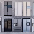 Modern Design Refrigerators with Various Colors and Styles for Home Use