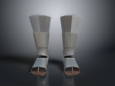 White Supportive Orthopedic Shoes For Daily Rehabilitation And Comfortable Use 3d model