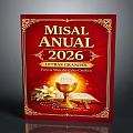Engraved Catholic Missal 2026 Cover With Chalice Open Book Lily And Rosary