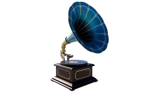 American phonograph color phonograph 3d model