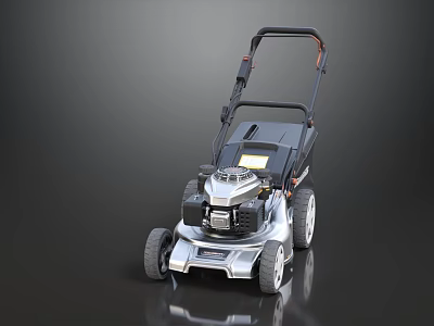 High Quality Hardware Tool Lawn Mower With Powerful Engine And Durable Wheels 3d model