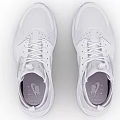 White Athletic Shoes With Mesh Upper Breathable Design And Lightweight Sole