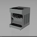 Modern Stainless Steel Countertop Coffee Machine With Control Panel And Ventilation Grilles