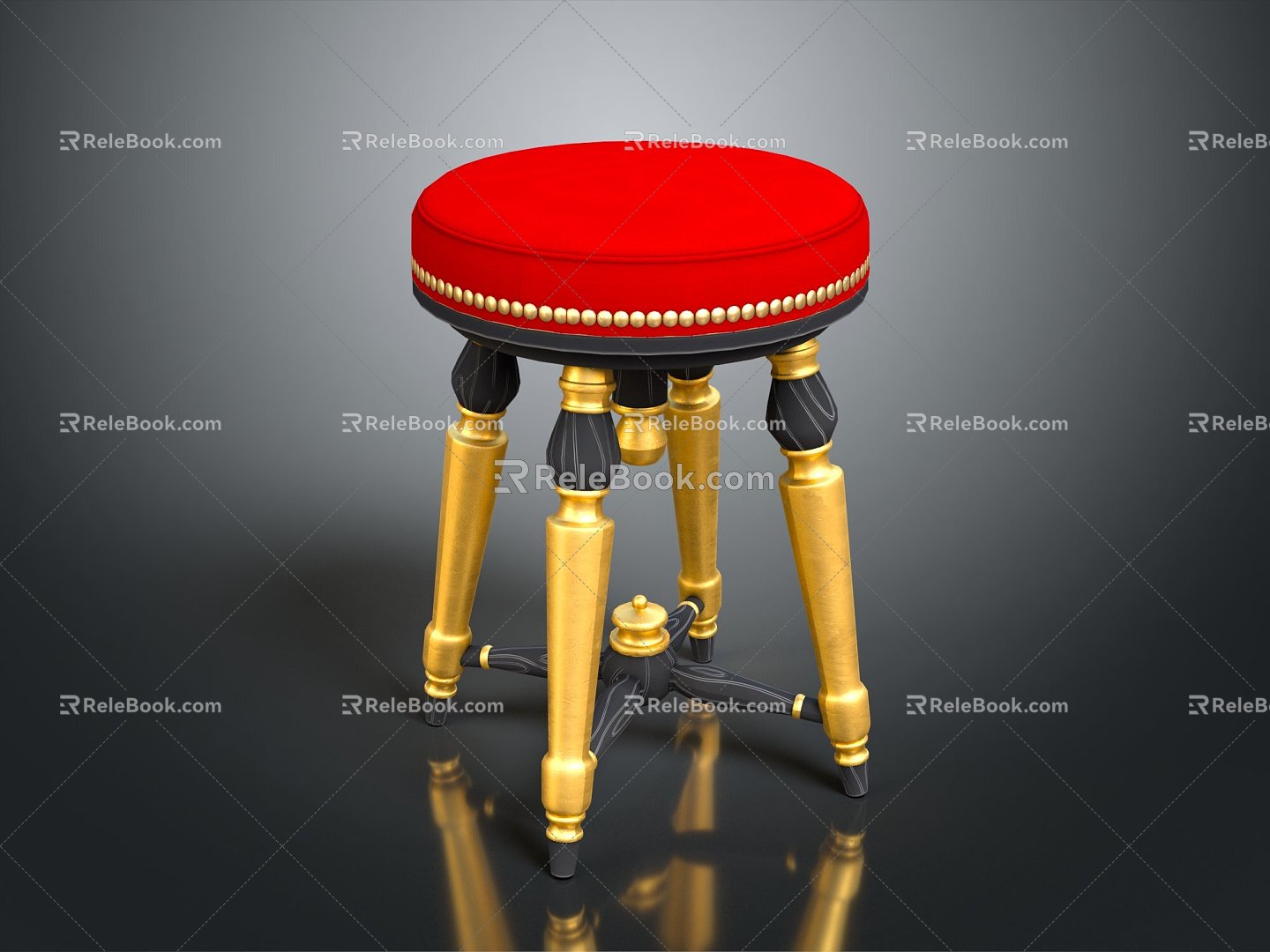 Light Luxury Bar Stool High Chair Bar Chair Bar Chair Bar Chair 3d model