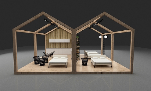 New Chinese Booth 3d model