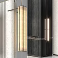 Modern Wall Lamp With Vertical Fabric Shade And Warm Glow For Interior Decoration