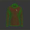 Red Turtleneck Long Sleeve Stylish Casual Fashion Women Top Design
