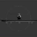 White And Black Police Helicopter N927TP Parked On Grid Patterned Helipad Surface
