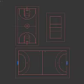 Essential Sports Equipment for Basketball Volleyball and Tennis Courts with Hoops Nets