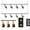 Modern Spotlights Track Lights 3d model