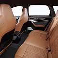 Luxury Car Interior Design With Audi Steering Wheel Digital Dashboard And Leather Seats