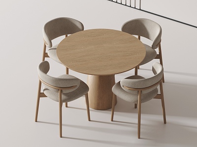 Modern leisure tables and chairs 3d model