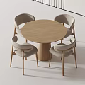 Modern leisure tables and chairs 3d model