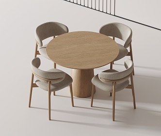 Modern leisure tables and chairs 3d model