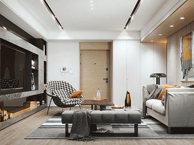 modern living room model