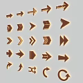 Arrow mark indication 3d model