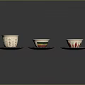 Everyday Living Essentials Paper Cups With Matching Saucers Featuring Colorful Decorative Patterns