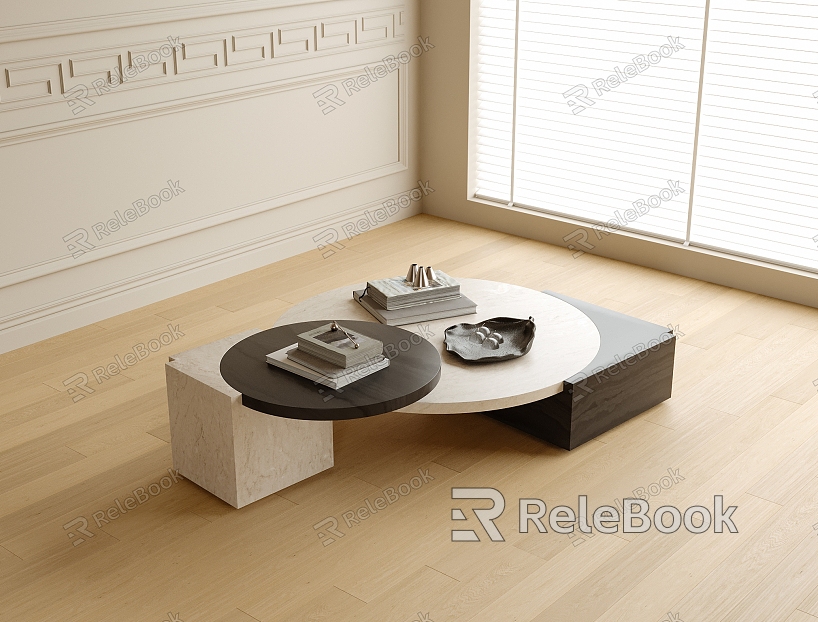 Modern coffee table model