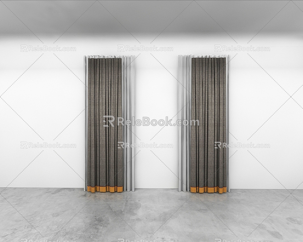 Curtains 3d model