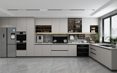 Modern Kitchen 3d model