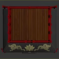 Traditional Chinese Red Pagoda With Multi Tiered Structure Decorative Roofs And Upper Plaque