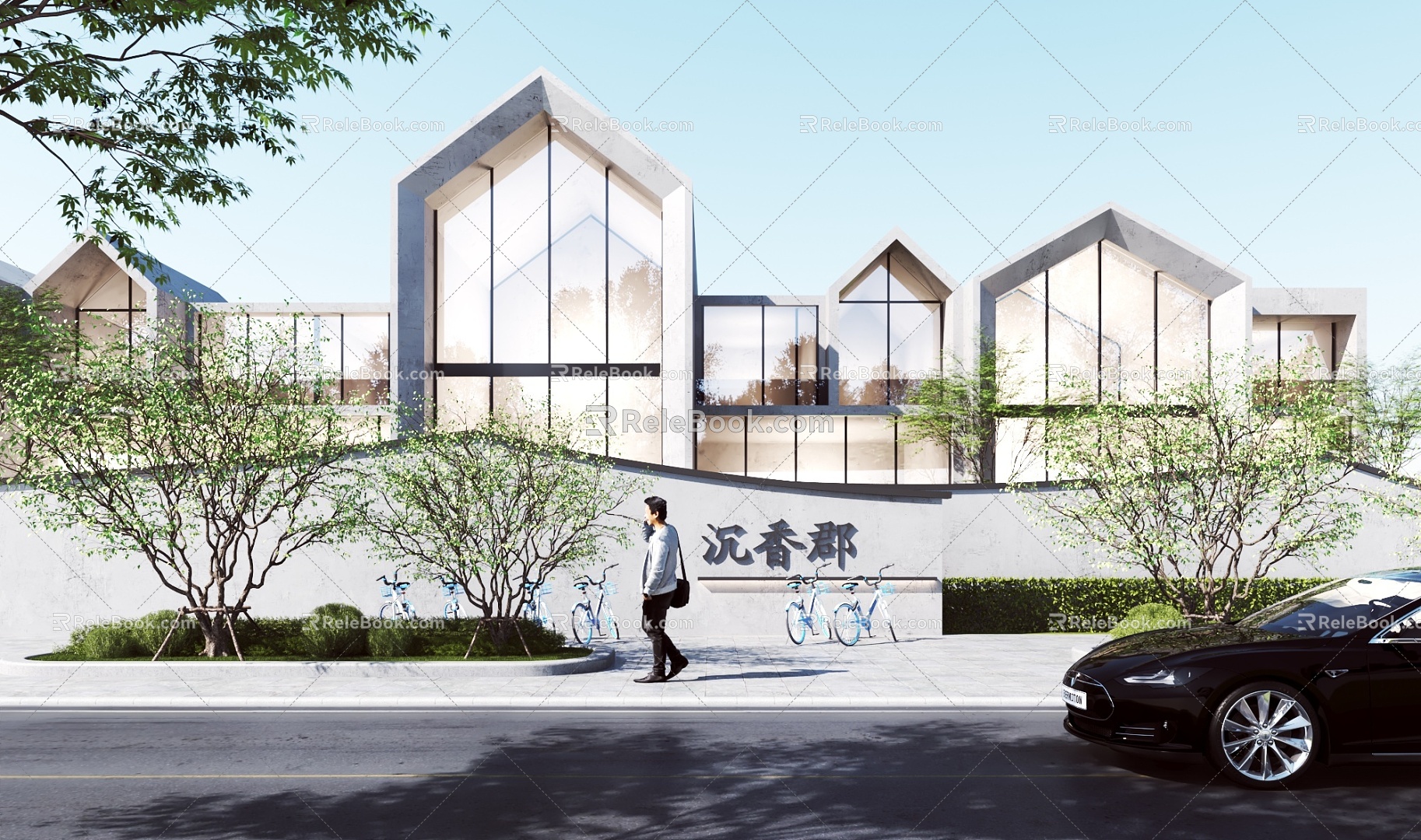 New Chinese Homestay Building Homestay Building Villa Building Club Building 3d model