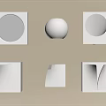 Modern White Wall Lamps With Various Geometric Designs For Home Interior