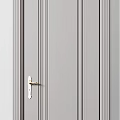 Elegant Classic Interior Double Doors With Carved Panels Metal Handles And Decorative Details