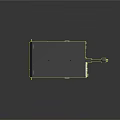Sleek Black Electronic Device With Multiple Ports And Control Interfaces