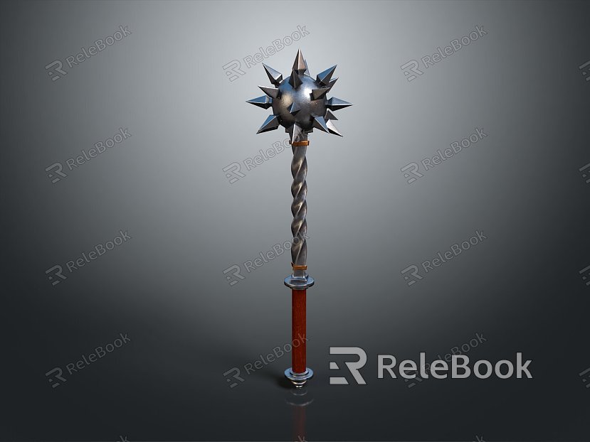 Sci-fi Hammer Sci-fi Stick Mace Sci-fi Weapon Ancient Weapon Hammer Cold Weapon Medieval Item model