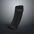 Black Tactical Magazine With Curved Design High Capacity And Durable Polymer