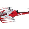 Modern Helicopter 3d model