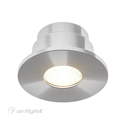 Modern Silver Metal Recessed Downlight Spotlight For Ceiling Lighting Design 3d model
