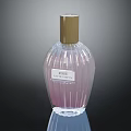Rose Eau de Parfum Perfume in Transparent Bottle with Golden Cap and Elegant Design