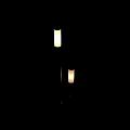 Modern Outdoor Lights Design With Metal Pole And White Shade In Different Sizes
