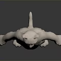 White Cat Standing Upright Full Body With Blue Eyes On Dark Background