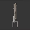 Industrial Equipment Vertical Multi Layer Structure With Pipes Supports And Components