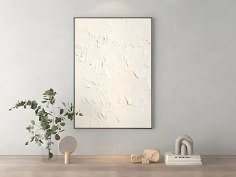 Modern abstract painting texture painting 3d model